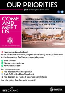 Swaffham 12th January 2026 Beachamwell And Online
